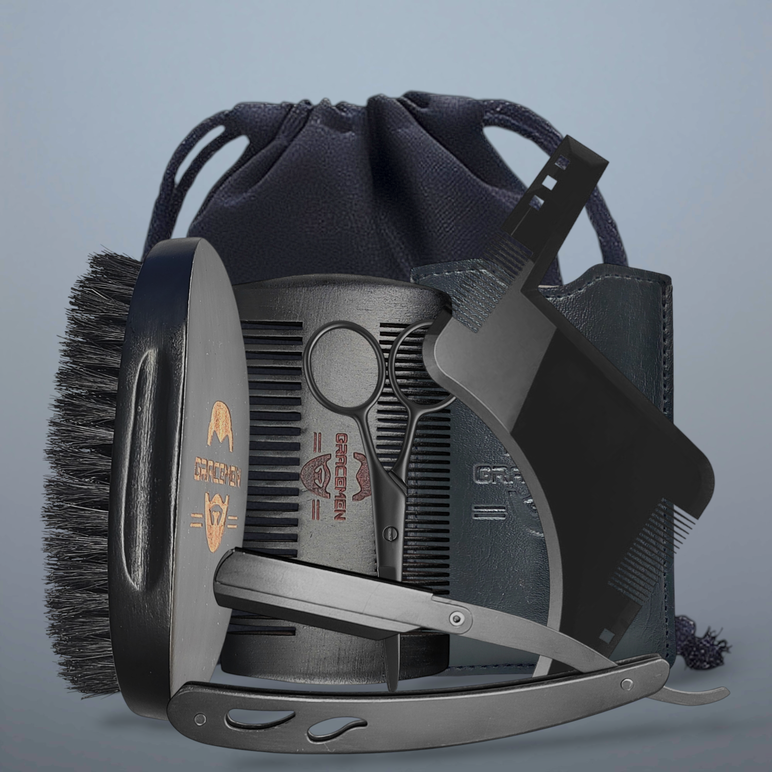 Men Grooming Hygiene - Gracemen Beard Kit - Grooming Set