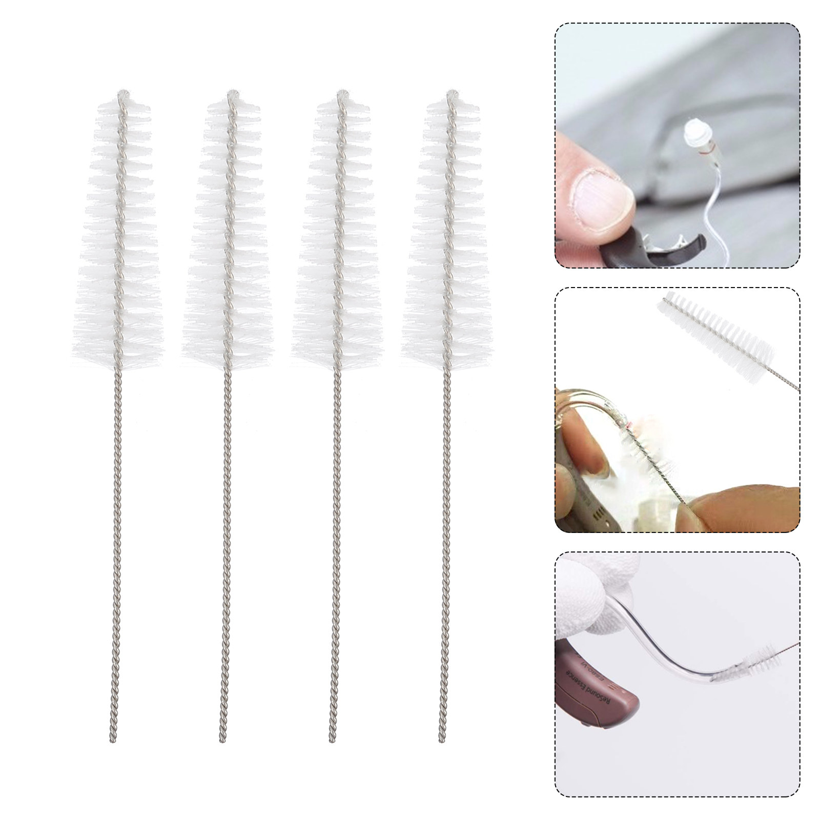 Ear Wax Remover - 5Pcs Hearing Aid Cleaning Accessories Nylon