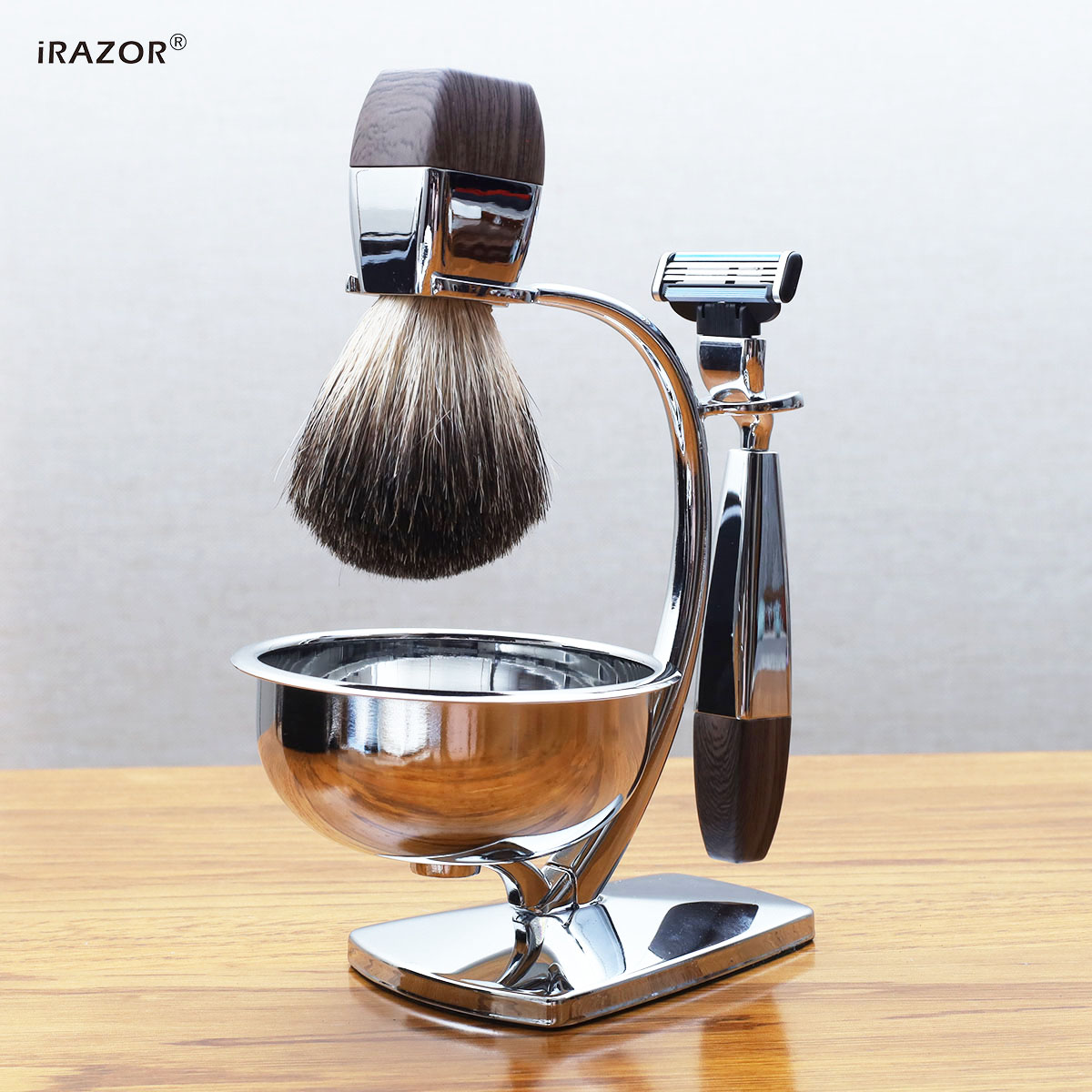 Men Grooming Hygiene - iRAZOR Professional Wet Shaving Kit for