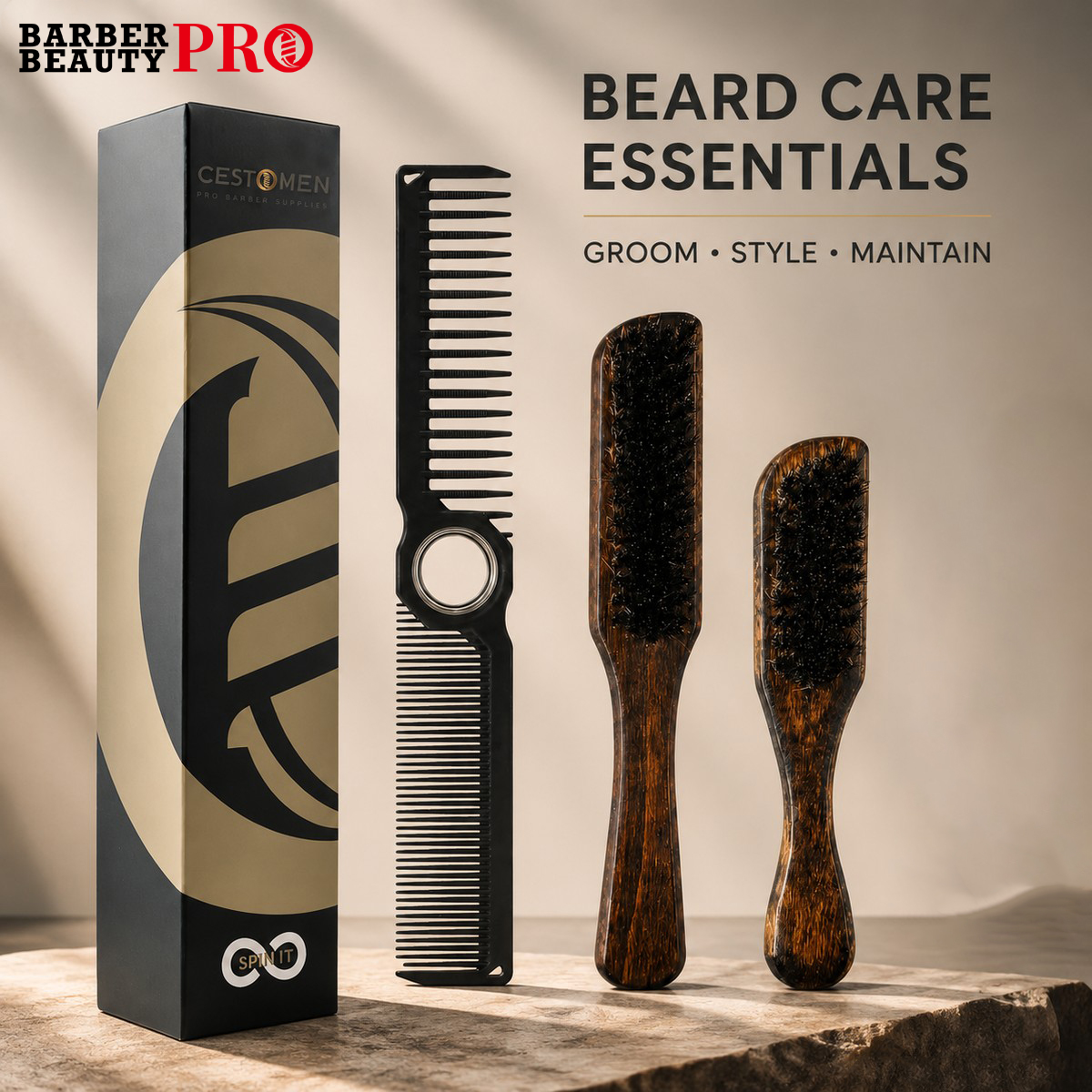 2Pcs Professional Beard Groomi - Men Grooming Hygiene incelemesi ve fiyatı