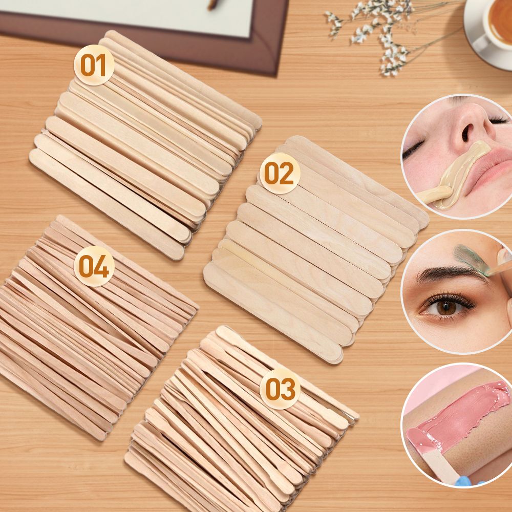 500/200/100Pcs Wooden Hair Rem - Hair Wax Stick incelemesi ve fiyatı