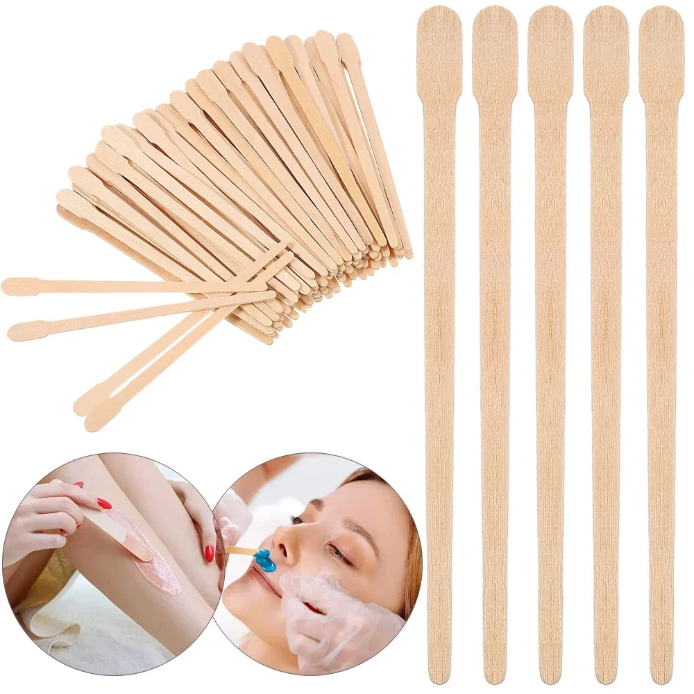 100PCS Woman Wooden Hair Remov - Hair Wax Stick incelemesi ve fiyatı