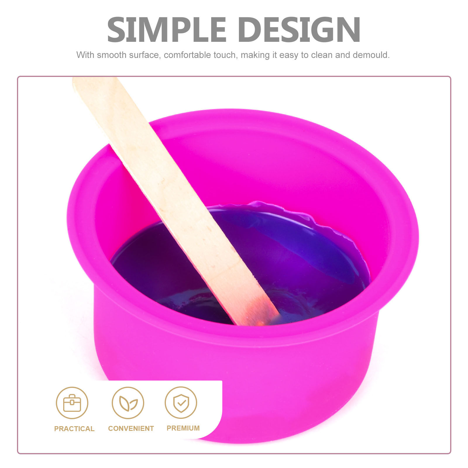 Pink Silicone Wax Melting Pot  - Hair Wax Stick incelemesi ve fiyatı