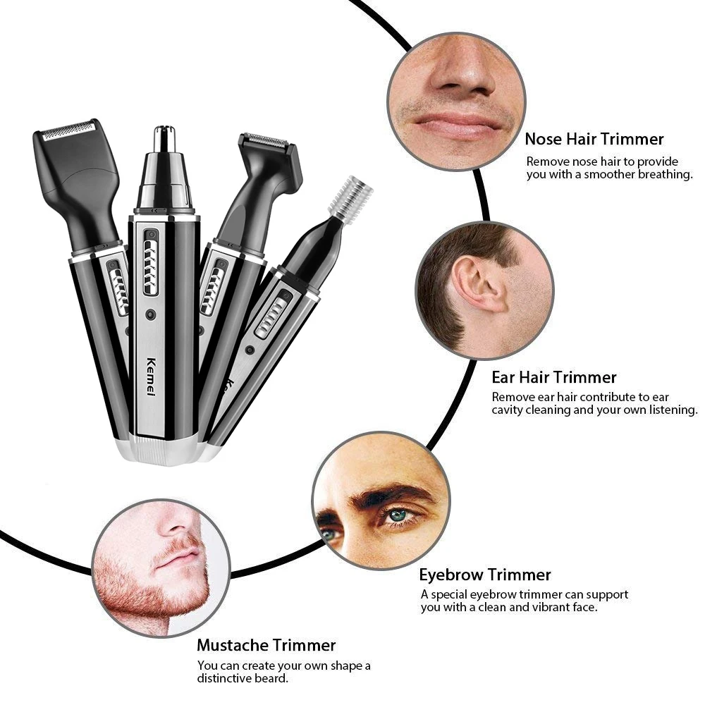 Kemei 4 in 1 trimmer for men E - Men Grooming Hygiene incelemesi ve fiyatı