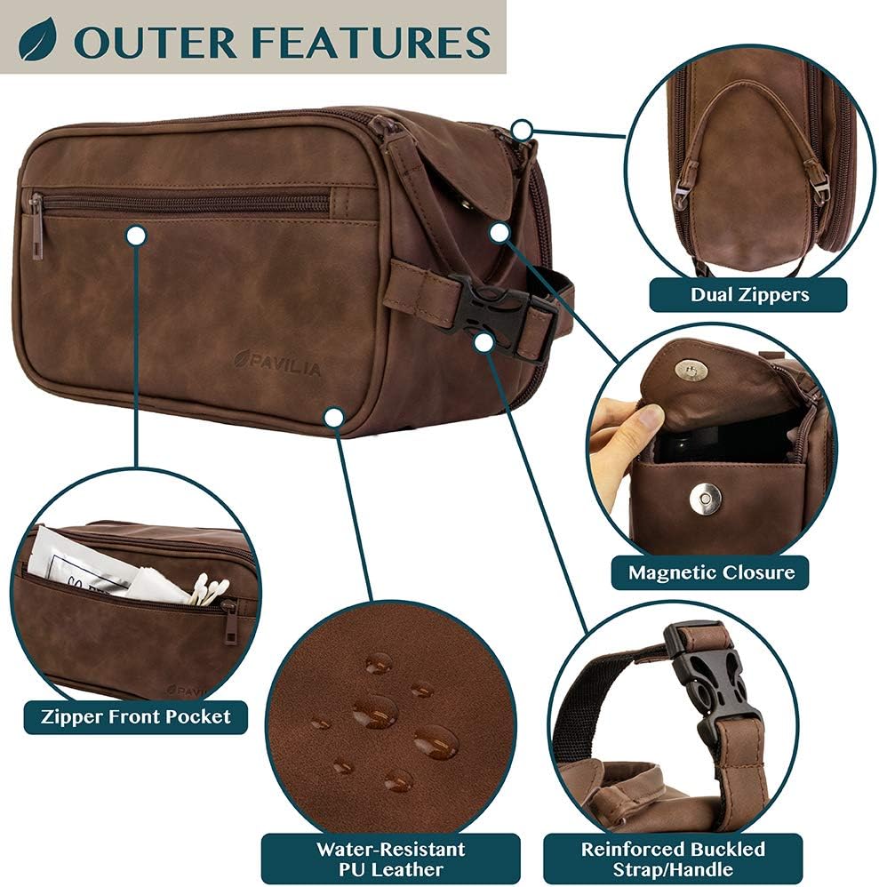 PAVILIA Toiletry Bag for Men,  - Men'S Grooming Organizer incelemesi ve fiyatı