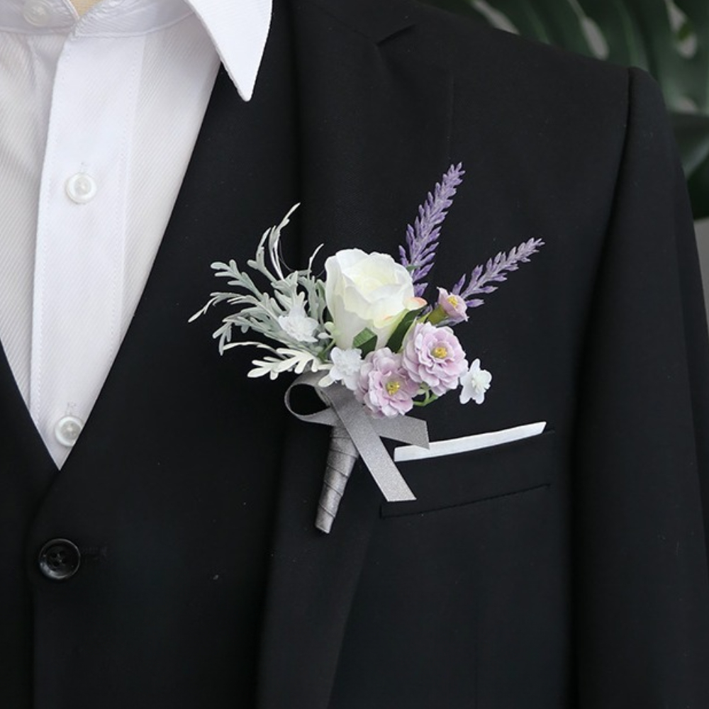 Groom Boutonniere Wedding Deco - Men'S Grooming For Marriage incelemesi ve fiyatı