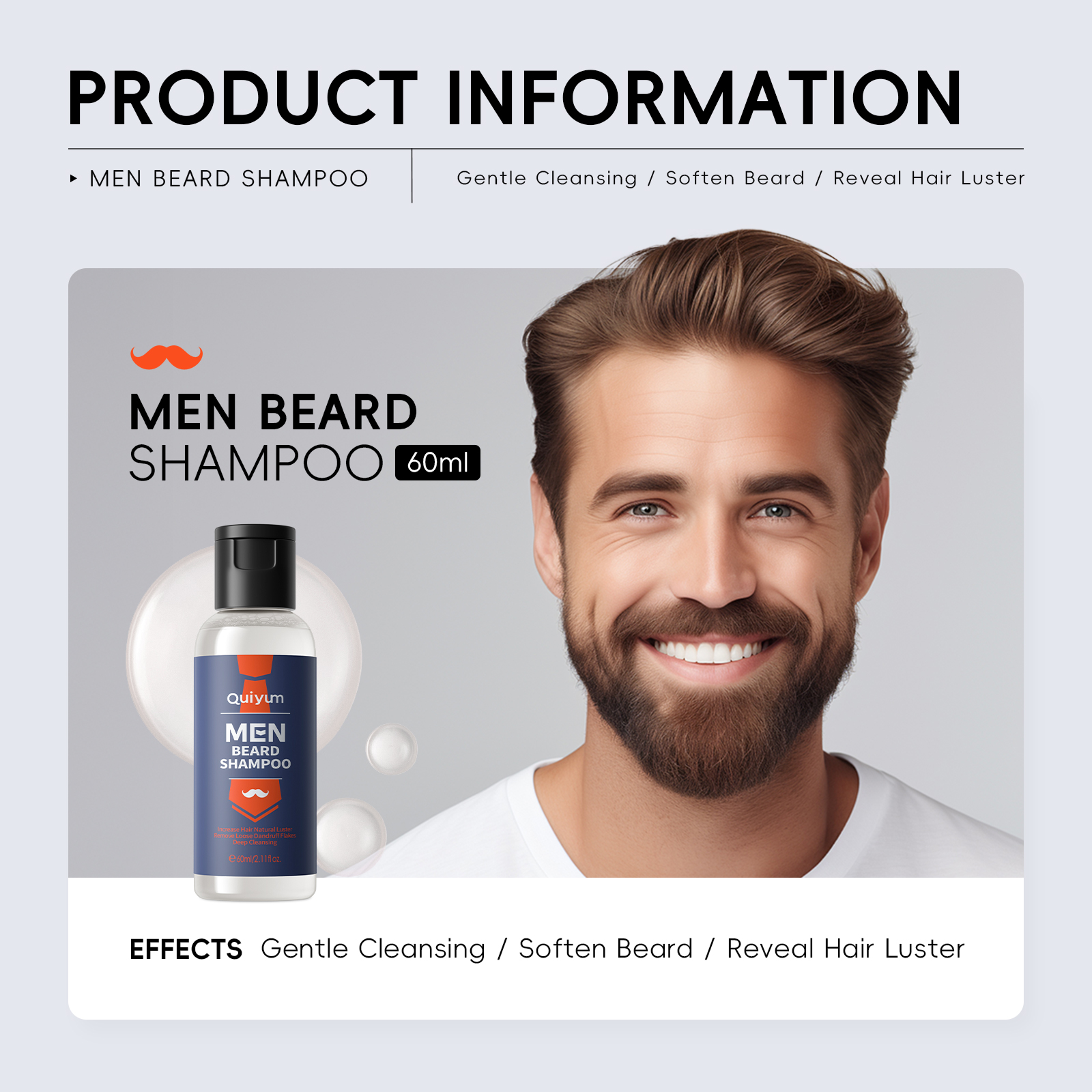 QUIYUM 4Pcs Men Beard & Facial - Men Grooming Hygiene incelemesi ve fiyatı