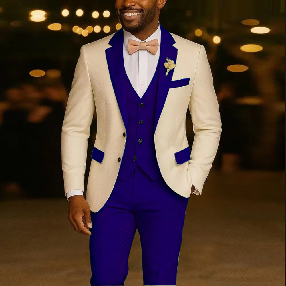 New Solid Suits for Men Slim F - Men'S Grooming For Marriage incelemesi ve fiyatı