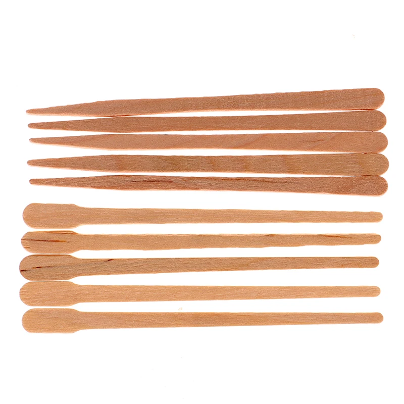 50/100Pcs Wooden Body Hair Rem - Hair Wax Stick incelemesi ve fiyatı