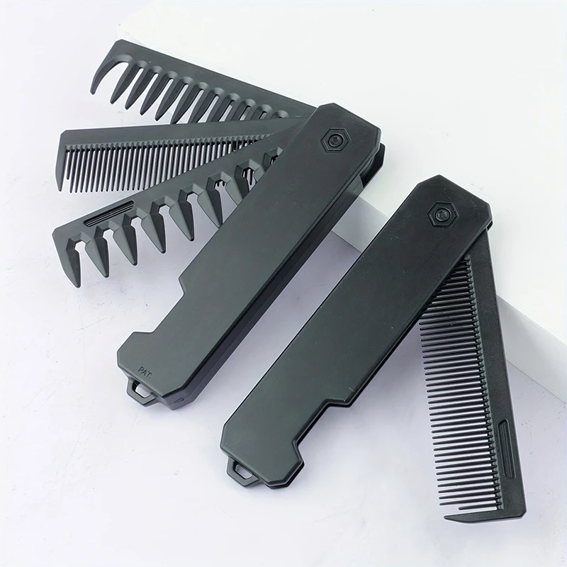 3-in-1 Folding Beard Comb for  - Men Grooming Hygiene incelemesi ve fiyatı