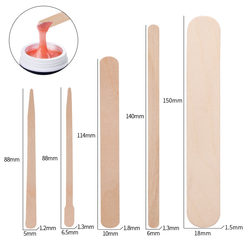 100pcs Disposable Waxing Woode - Hair Wax Stick incelemesi ve fiyatı