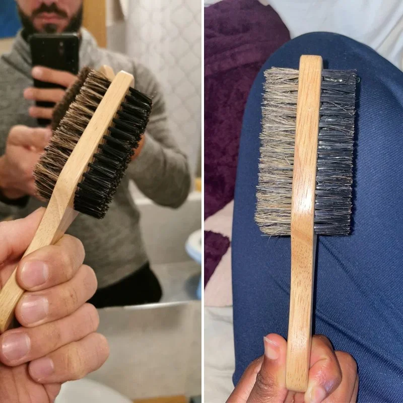 Beard Brush with Natural Woode - Men Grooming Hygiene incelemesi ve fiyatı