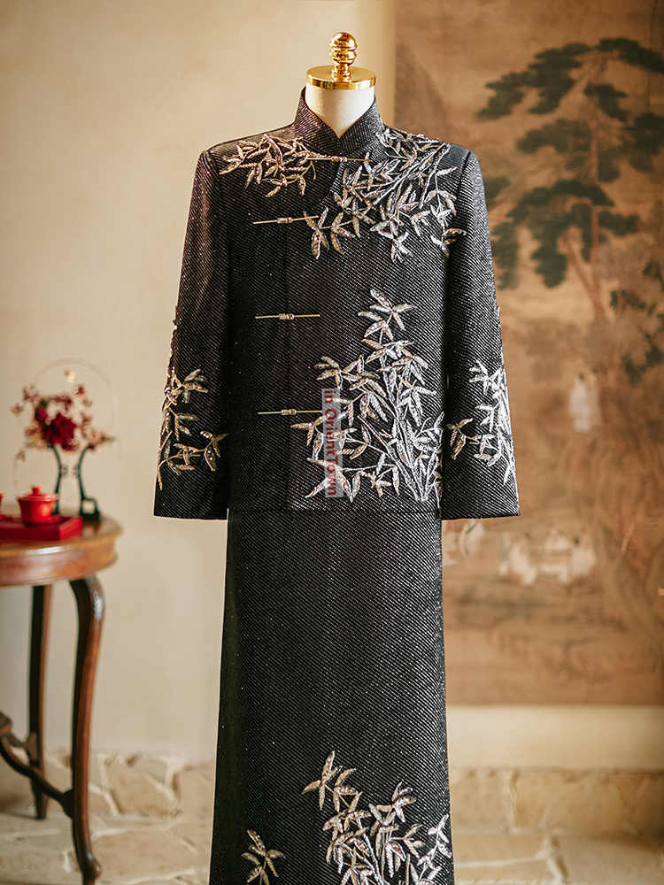 Xiuhe Dress Black Senior Groom - Men'S Grooming For Marriage incelemesi ve fiyatı