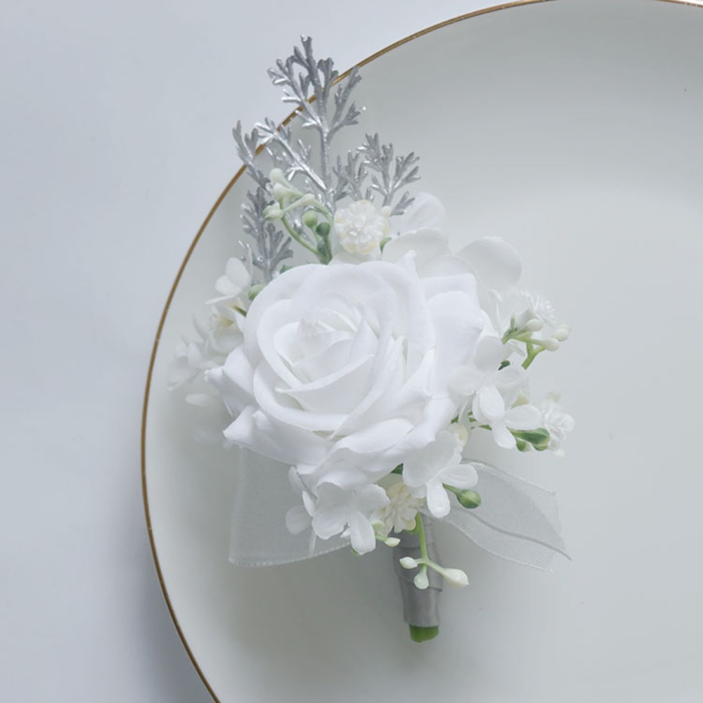 White Artificial Flowers Silk  - Men'S Grooming Day incelemesi ve fiyatı