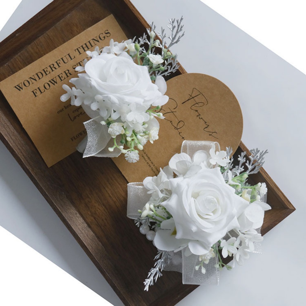 White Artificial Flowers Silk  - Men'S Grooming Day incelemesi ve fiyatı