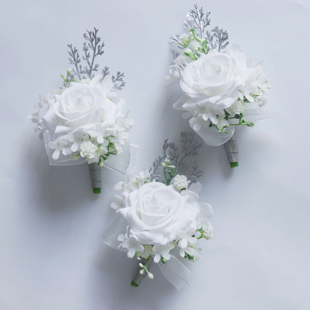 White Artificial Flowers Silk  - Men'S Grooming Day incelemesi ve fiyatı