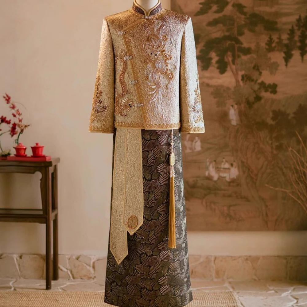 Chinese Style Wedding Groom Co - Men'S Grooming For Marriage incelemesi ve fiyatı