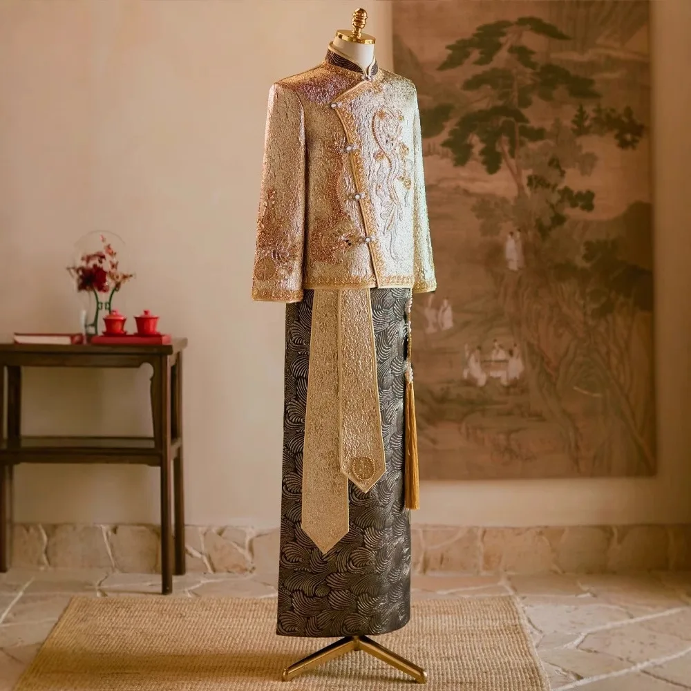 Chinese Style Wedding Groom Co - Men'S Grooming For Marriage incelemesi ve fiyatı