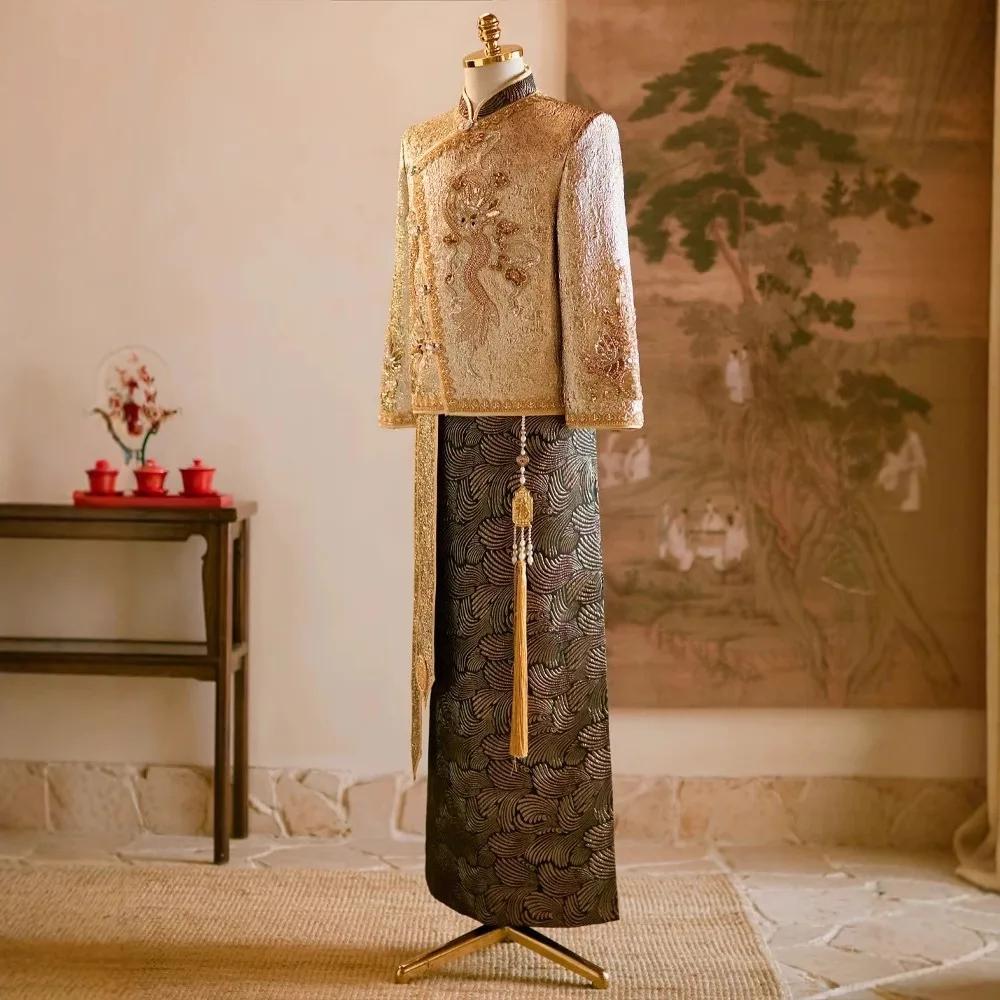 Chinese Style Wedding Groom Co - Men'S Grooming For Marriage incelemesi ve fiyatı