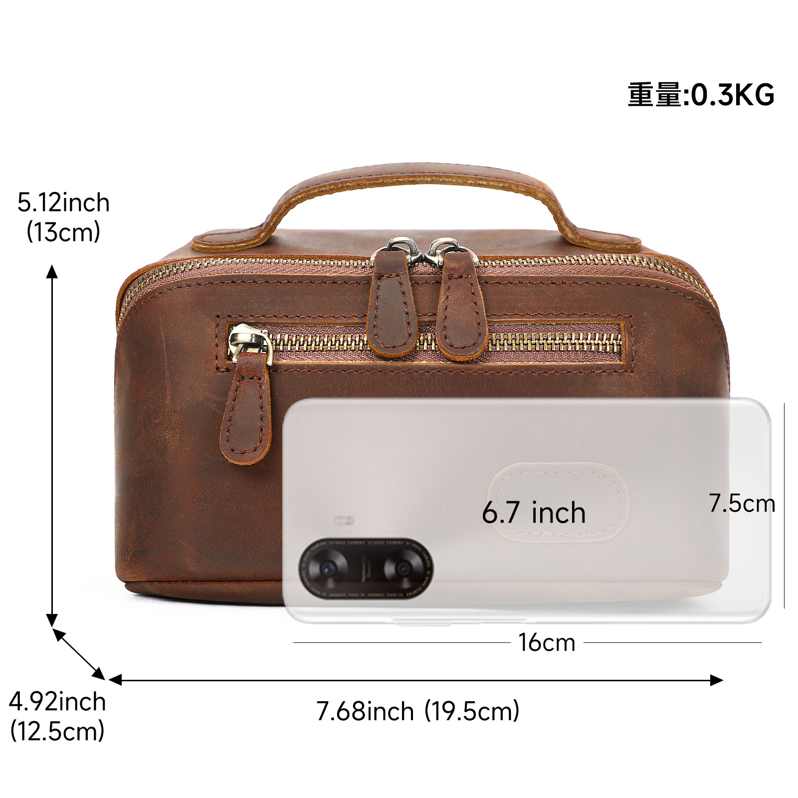 Vintage Crazy Horse Leather To - Men'S Grooming Organizer incelemesi ve fiyatı