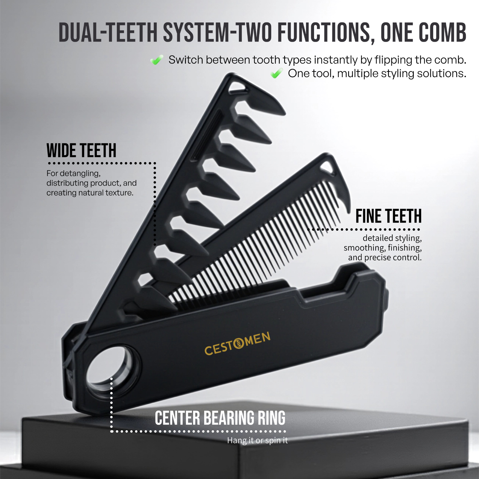 2/3Pcs Professional Barber Com - Men Grooming Hygiene incelemesi ve fiyatı